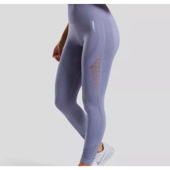 GYMSHARK "ENERGY + SEAMLESS LEGGINGS-IN GOOD CONDITION-SIZE SMALL - Picture 3 of 6